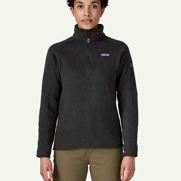 Patagonia Women's Better Sweater 1/4-Zip Fleece - Black - Size Large - Picture 3 of 8